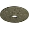 Ekena Millwork Norwich Ceiling Medallion (Fits Canopies up to 4 1/2"), 18"OD x 3 1/2"ID x 1 3/8"P, Spartan Stone CM18NOSSF - alternate 2